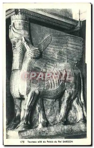 Cartes postales moderne Taureau aile du Palais du Roi Sargon