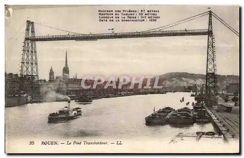 Cartes postales Rouen Le Pont Transbordeur