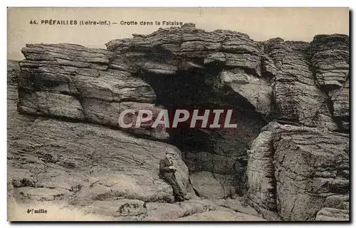 Ansichtskarte AK Prefailles Grotte dens la Falaise