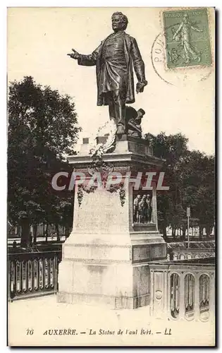 Ansichtskarte AK Auxerre La Statue de Paul Bert