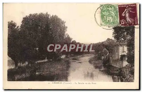 Cartes postales Chablis Le Serein vu du Pont