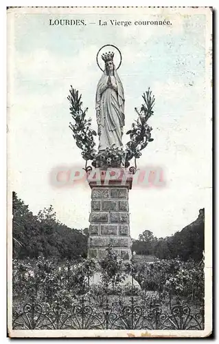 Cartes postales Lourdes La Vierge Couronnee