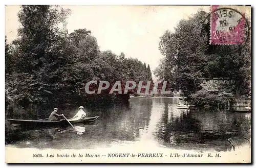 Ansichtskarte AK Les Bords de la Marne Nogent Le Perreux L&#39Ile d&#39Amour