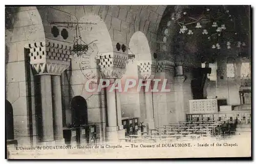 Cartes postales L&#39Ossuaire de Douaumont Interieur de la Chapelle Militaria