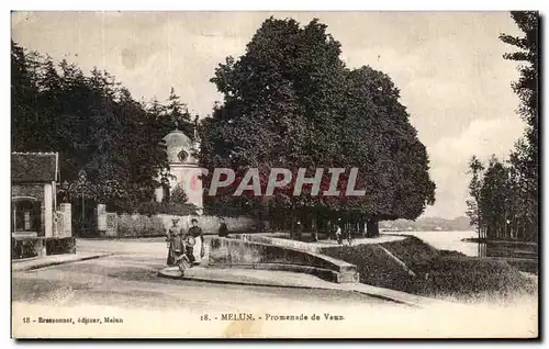 Cartes postales Melun Promenade de Veux