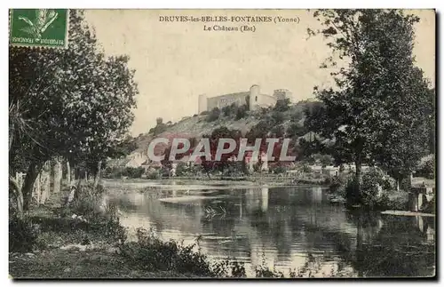 Cartes postales Druyes les Belles Fontaines Le Chateau