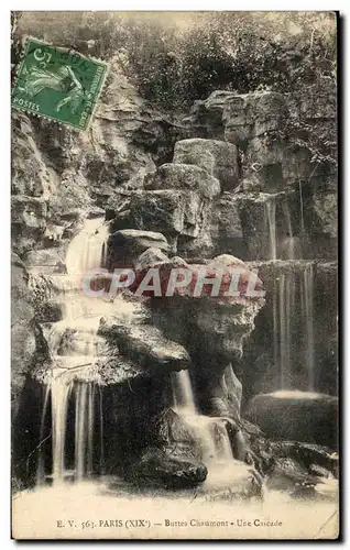 Cartes postales Paris Buttes Chaumont La Cascade