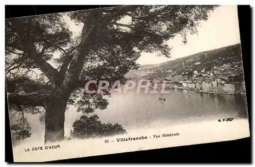 Cartes postales la Cote D&#39Azur Villefranche Vue Generale