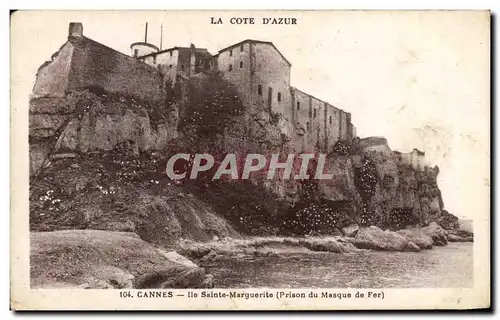 Ansichtskarte AK La Cote D&#39Azur Cannes Ile Sainte marguerite Prison du masque de fere