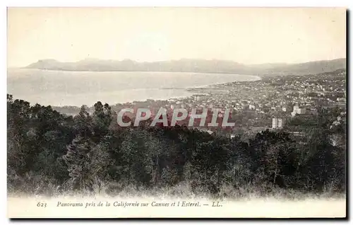 Cartes postales Panorama Pris de la Californie sur Cannes et l&#39Esterel