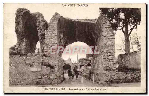 Ansichtskarte AK La Cote D&#39Azur Nice Cimiez les Arenes Ruines Romaines