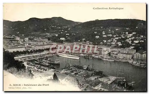 Cartes postales Nice Interieur du Port Bateaux