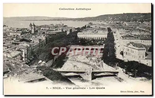 Cartes postales Nice Vue generale Les Quais