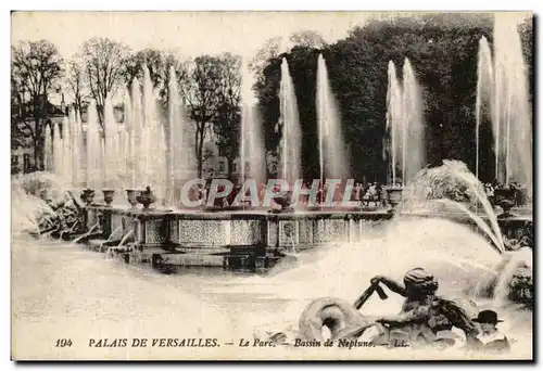 Ansichtskarte AK Palais de Versailles Le Parc Bassin de Neptune