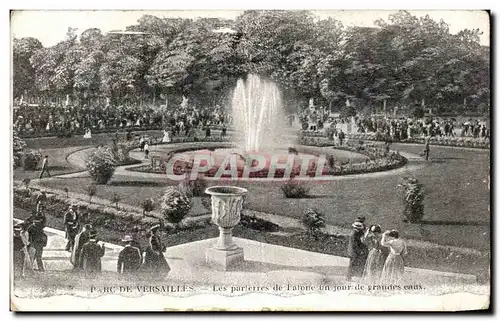 Cartes postales Parc De Versailles Les Parterres de Latone un Jour de grandes eaux