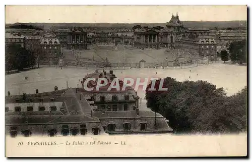 Cartes postales Versailles Le Palais a vol d&#39oiseau