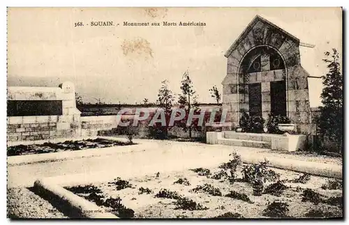 Cartes postales Souain Monument aux Morts Americains Militaria