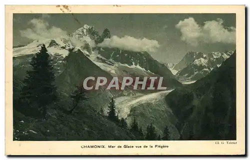 Cartes postales Chamonix Mer De Glace Vue De La Flegere