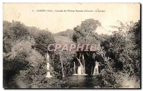 Ansichtskarte AK Carces Cascade De l&#39Eglise Reynier