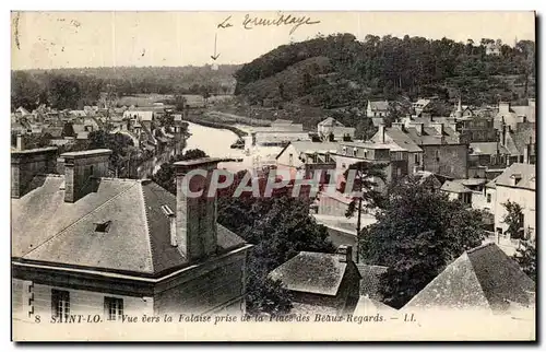 Cartes postales Saint Lo Vue Vers La Falaise Prise De La Place Des Beaux Regards