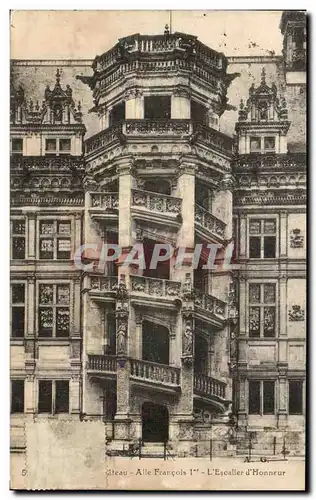 Cartes postales Chateau Blois aile Francois 1er L&#39Escalier d&#39Honneur