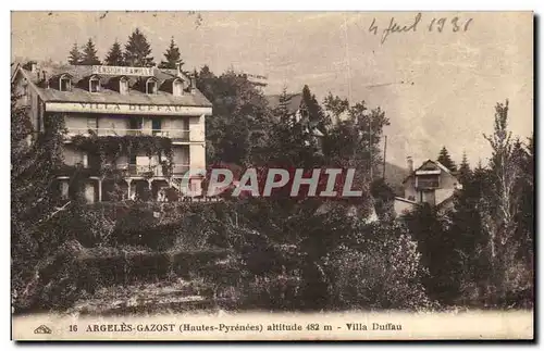 Cartes postales Argeles Gazost Villa Duffau Pension de famille