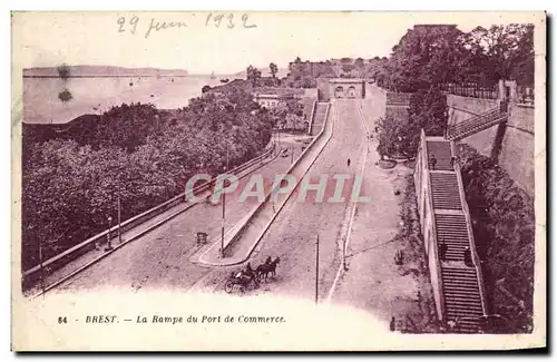 Ansichtskarte AK Brest La Rampe Du Port De Commerce