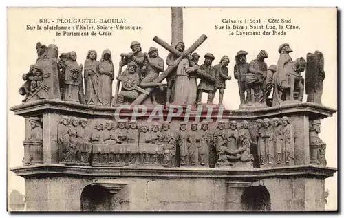 Cartes postales Plougastel Daoulas Sur La Plateforme L'Enfer Sainte Veronique Le Portement De Croix