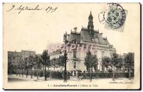 Cartes postales Levallois Perret L&#39Hotel de Ville