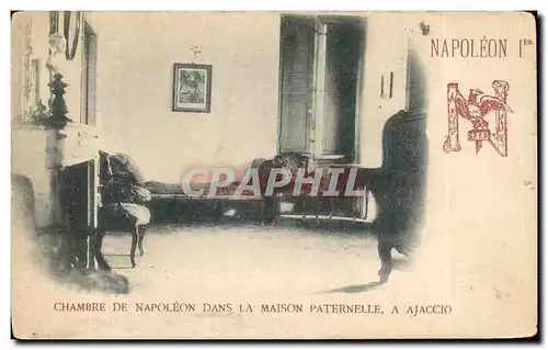 Ansichtskarte AK Chambre De Napoleon Dans La Maison Paternelle Paternelle A Ajaccio Corse Corsica