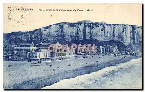 Cartes postales Le Treport Vue Generale de la Plage prise du Phare