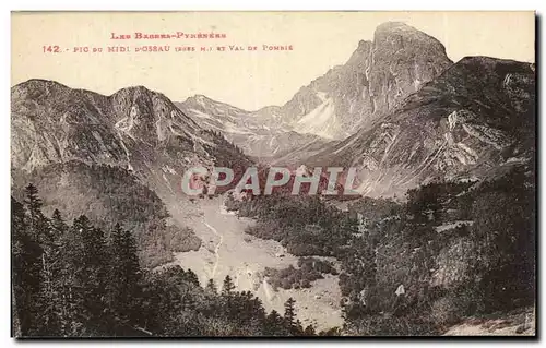 Cartes postales Le Basses Pyrenees Pic Du Midi D'Ossau Et Val De Pombie