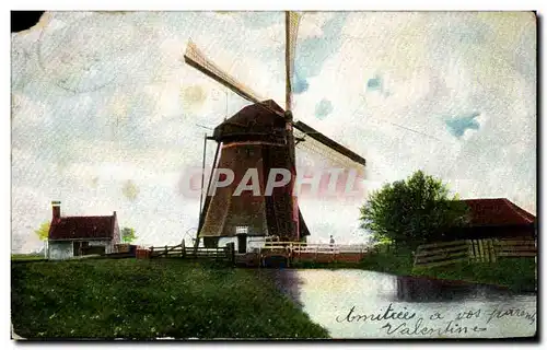 Cartes postales Moulin Pays Bas