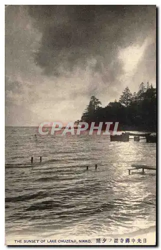 Cartes postales The sunset Of lake Chuizenji Nikko