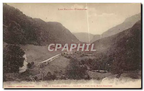 Ansichtskarte AK Les Basses Pyrenees Vallee D&#39Ossau Gabas Vue Vers Eaux Chaudes