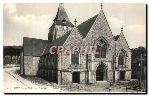 Cartes postales Criel Plage L&#39Eglise