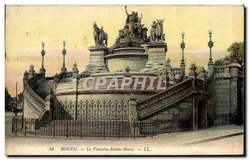 Ansichtskarte AK Rouen La Fontaine Sainte Marie