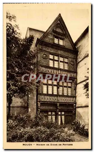 Cartes postales Rouen Maison De Diane de poitiers