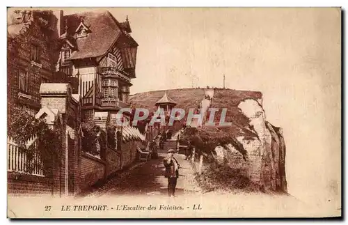 Cartes postales Le Treport L&#39Escalier des Falaises