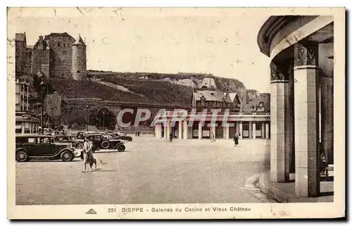 Cartes postales Dieppe Galeries du Casino et Vieux Chateau