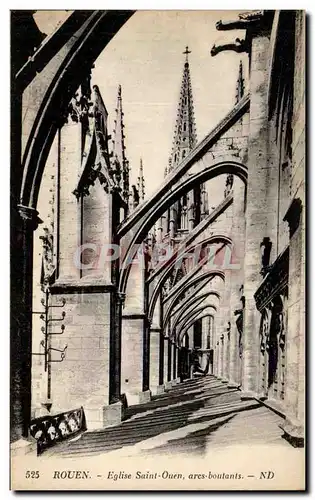 Cartes postales Rouen Eglise Saint Ouen Arcs Boutants