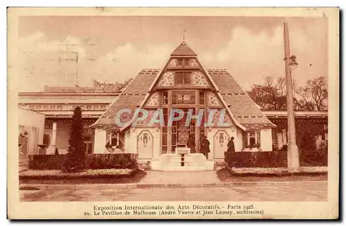 Cartes postales Exposition Internationale Des Arts Decoratifs Paris Le Pavillon De Mulhouse 1925