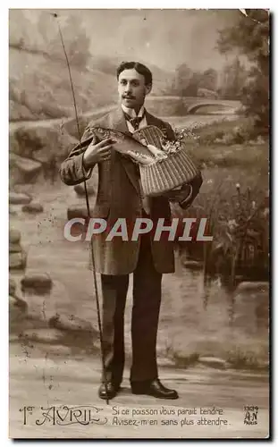 Cartes postales Fantaisie 1er avril Homme