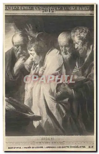 Cartes postales Musee Du Louvre Jordaens Les Quatre Evangelistes