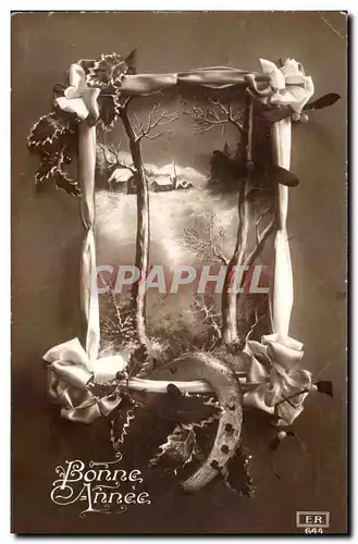 Cartes postales Fantaisie Bonne Annee Fer a cheval