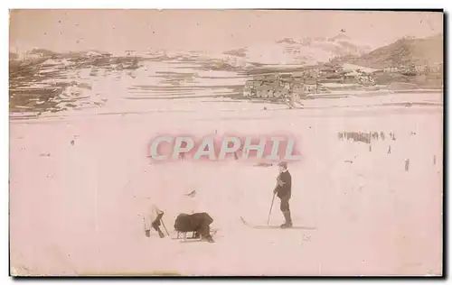 CARTE PHOTO Guillaumes Sports d&#39hiver Lige Ski