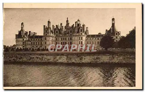 Cartes postales La Douce France Chateaux De La Loire Chateau de Chambord Facade Nord