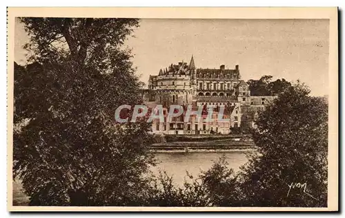 Ansichtskarte AK La Douce France Chateaux De La Loire Le Chateau d&#39Amboise vu des bords de la Loire