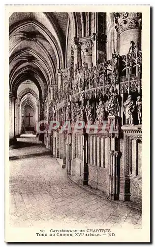 Ansichtskarte AK Cathedrale De Chartres Tour Du Choeur