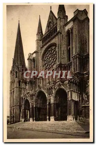 Ansichtskarte AK Chartres Le Portail Sud et la Vieille Tour